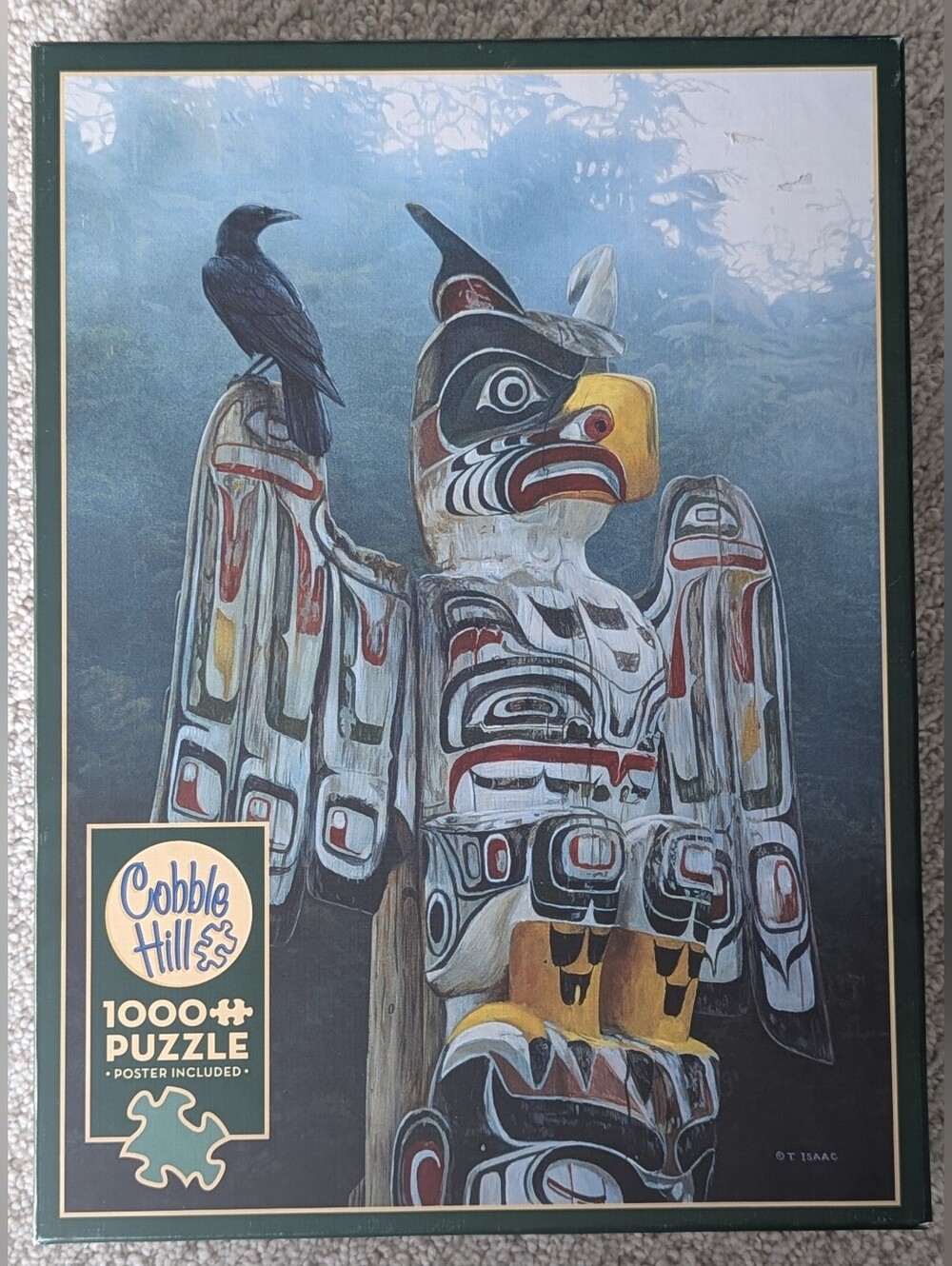 Cobble Hill "Totem Pole in the Mist" 1000 Piece Jigsaw Puzzle Terry Isaac